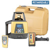 Topcon RL-200 2S / PS Dual Slope Grade Laser Package, w/ LS-110D Receiver (1090041-01-2T) Rechargeable Batteries, Inches Rod and HD Tripod