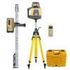 Topcon RL-200 2S / PS Dual Slope Grade Laser Package, w/ LS-110D Receiver (1090041-01-1ET) Rechargeable Batteries, Inches Rod and HD Elevator Tripod