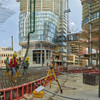 Spectra GL1425C-29 Dual Grade Laser in Commercial Jobsite Action — Component of GL1425C-ExcavatorMAXX-2 Excavator Package