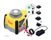 Charging the Leica Rugby 60DG lithium-ion battery pack in place without removing it from the laser
