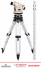 David White LT8-300P K2 kit: level-transit on the SitePRO ALQR20 tripod with the 15 ft inches grade rod