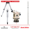 David White LT8-300LP K2 kit with SitePRO ALQR20 tripod and 15 ft inches grade rod