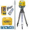 LL500-11 Laser Package, CR600 Receiver, Receiver Rod Clamp, Receiver Magnetic Mount, Rod Tenths, Tripod, Case