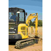 Spectra Precision LR50W machine receiver mounted on an excavator