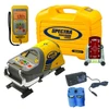 Spectra Precision DG613 Dialgrade pipe laser with the 8-inch trivet plate, RC803 remote, rechargeable battery and charger
