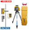 Spectra HV302GC-26 Laser Package includes, CR700 Machine or Rod Mountable Receiver, Remote Control, Measuring Rod / Inches, Tripod and Large Carrying Case