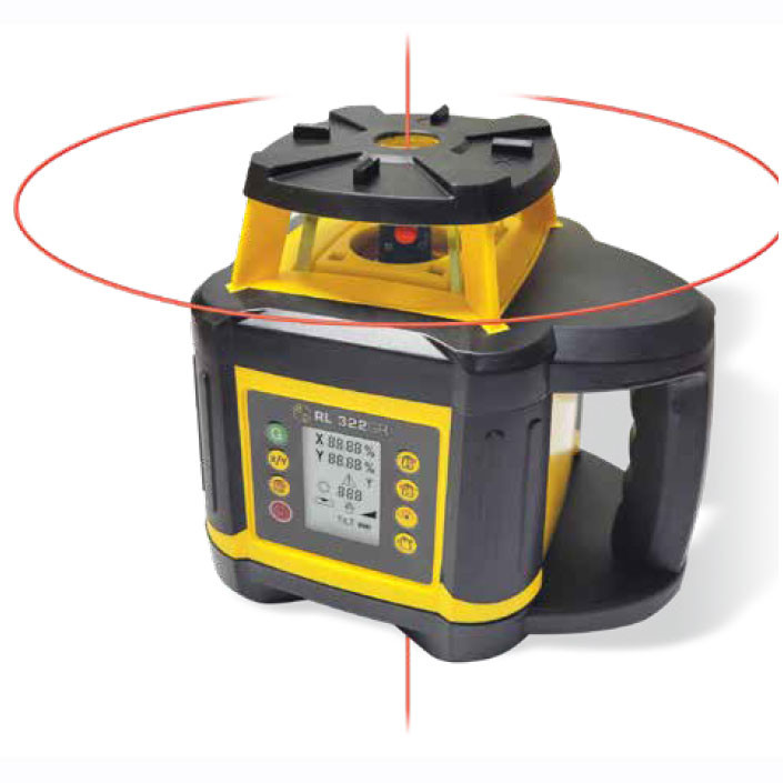SitePro RL322GR Dial-IN Dual Grade Rotary Laser with Vertical