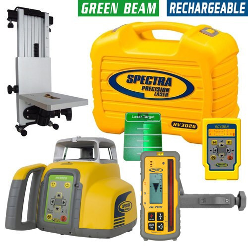 Spectra Precision HV1305GC‑7 Green Beam H/V Laser Kit with HL760U