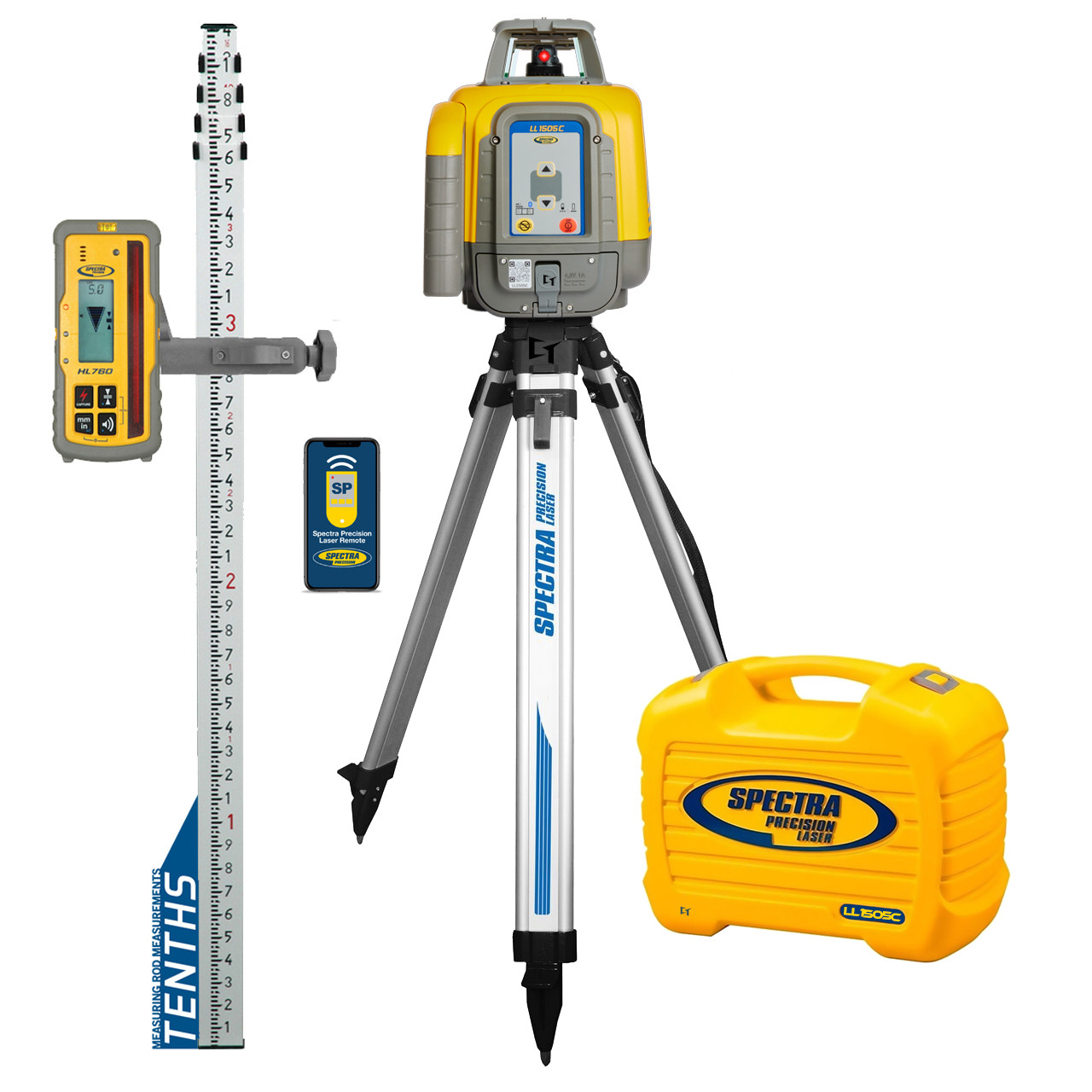 Spectra LL1505C-19S Manual Slope Laser Package with Deluxe