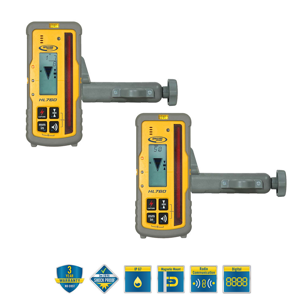 Spectra Precision LL1505C-A Laser level Package with Deluxe HL760