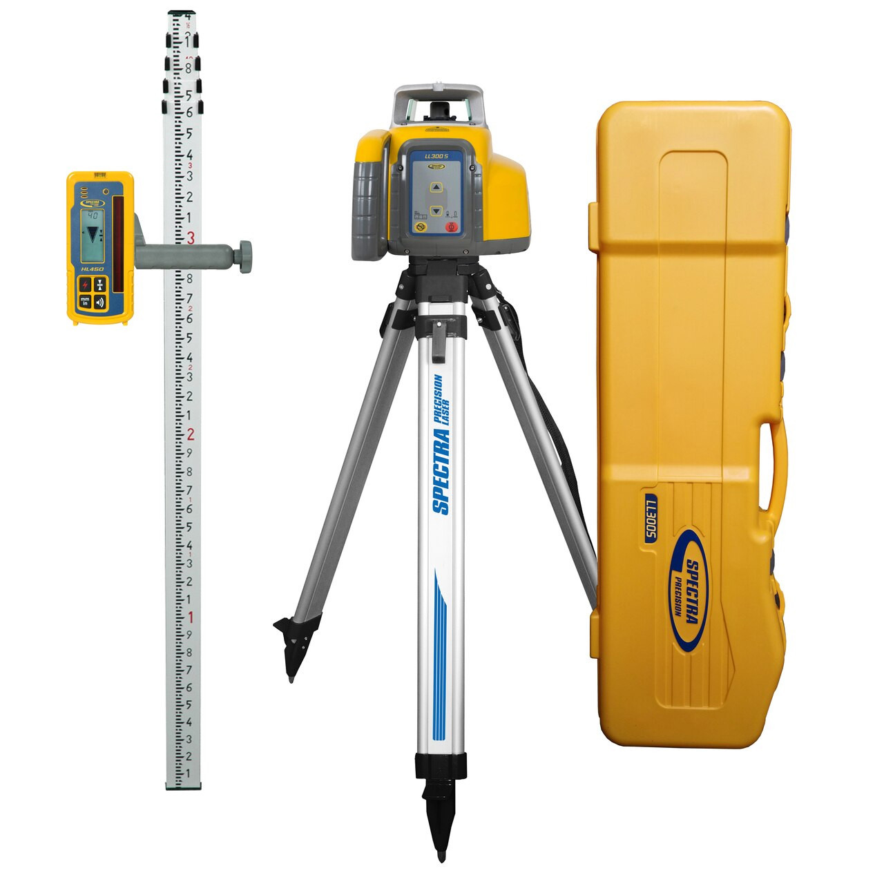 Spectra Precision LL300S-1 Laser Complete Package with HL450