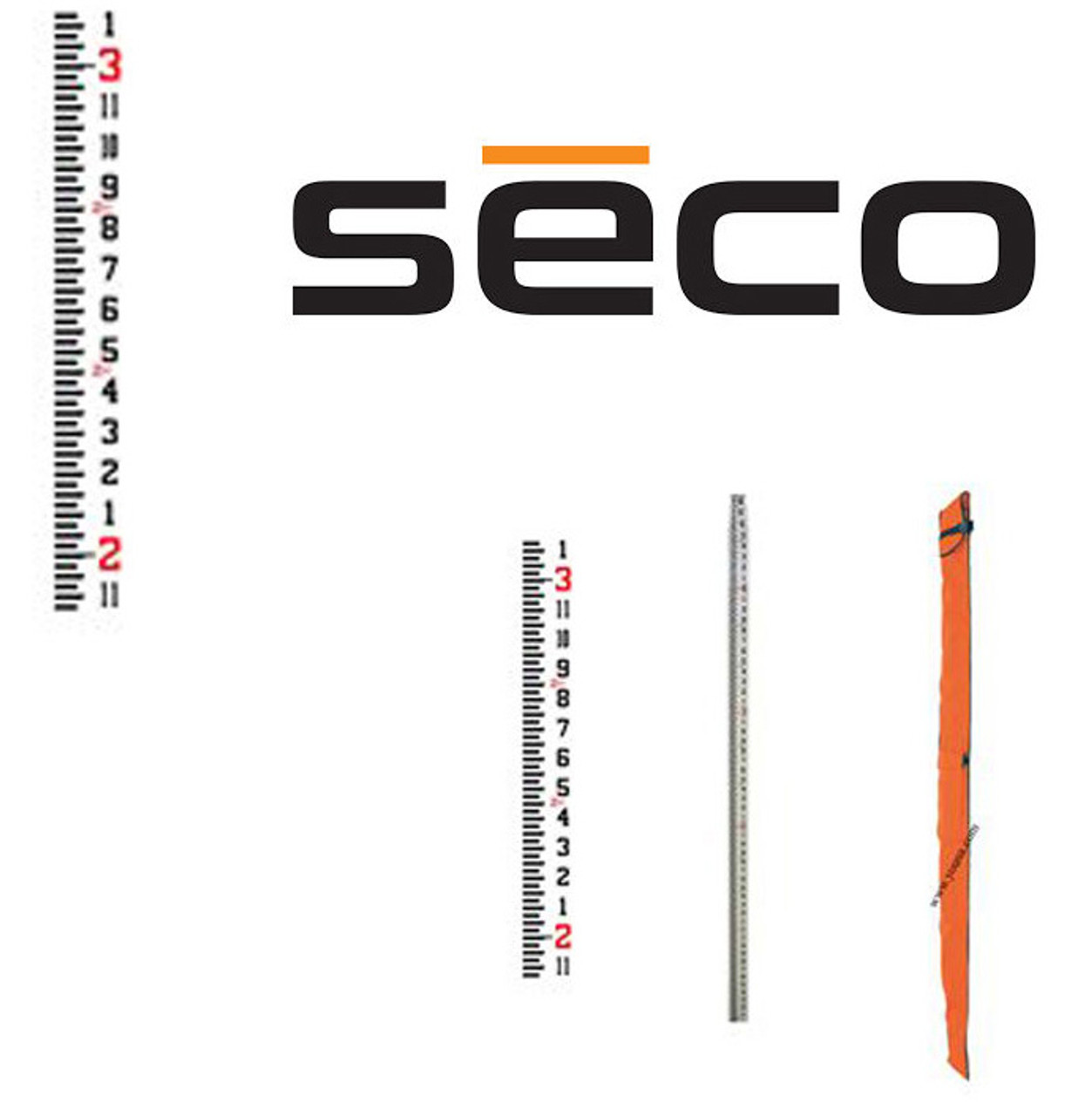 Seco 92042 16-foot Fiberglass Rectangular Series (CR) — Inches Graduations