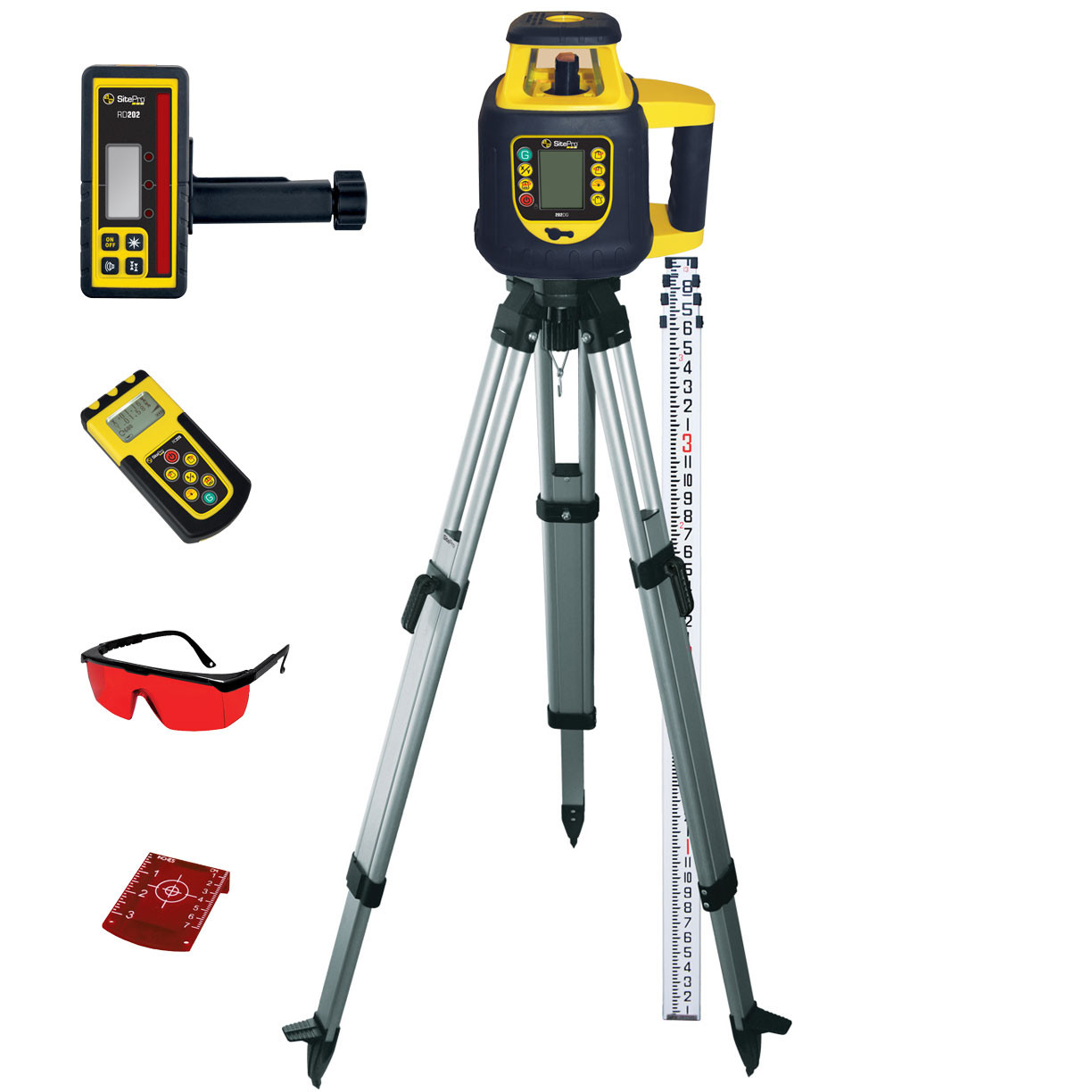 SitePro SLR202GRKC DialIN Dual Gade Rotary Laser Package