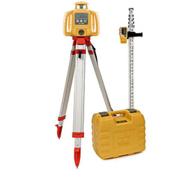 Topcon RL-H5B Self-Leveling Laser PS.DB2 Kit with LS-80L Receiver, Grade Rod TENTHS and Tripod- 1021200-33-K1 (uses Alkaline Batteries)
