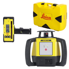 Leica Rugby 610 Red Beam Rotary Laser Package (6008614) with Rod Eye 140 Receiver - Alkaline Leica Rugby 610 Red Beam Rotary Laser Package (6008614) with Rod Eye 140 Receiver - Alkaline