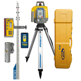 Spectra Precision LL1505C-26 complete kit with the CR700 multi-use receiver - laser, tripod, GR152 inches rod and 128995-00 large case