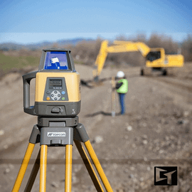 Topcon RL-200 2S / PS Dual Slope Grade Laser Package, w/ LS-110D Receiver (1090041-01-1ET) Rechargeable Batteries, Inches Rod and HD Elevator Tripod