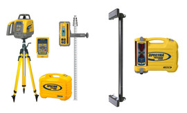 Spectra GL1425C-ExcavatorProMAXX-21 kit: GL1425C laser, elevator tripod, HL760 receiver, RC1402 remote, grade rod, LR60-MM receiver and MM-1 mount