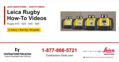 Leica Rugby How-To Videos: 610, 620, 640 and 680