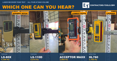Which Laser Receiver Can You Actually Hear? Four Receivers Tone-Tested on Video