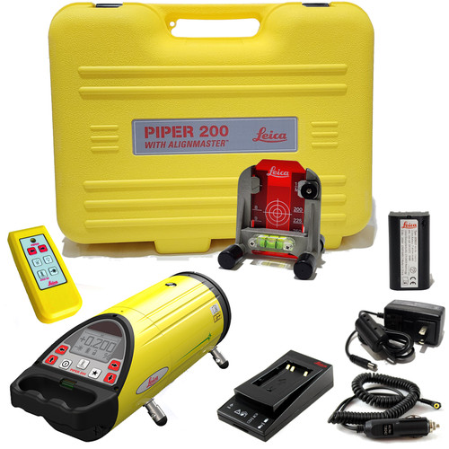 Leica Piper 200  Pipe Laser Package with Alignmaser - Red Beam 748710