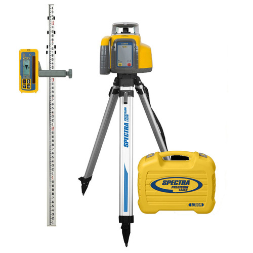 LL300N-X1 Includes LL300N Laser, HL450 Receiver, Aluminum Tripod, Grade Rod/TENTHS and Small Carrying Case