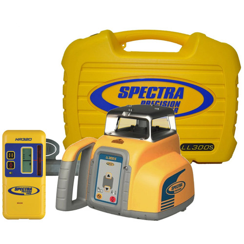 Spectra Precision LL300N-8 Manual Slope Laser Kit with HR320 Receiver