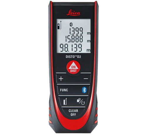 Leica 838725 DISTO D2 Laser Distance Meter Quick Measure - up to 330 feet