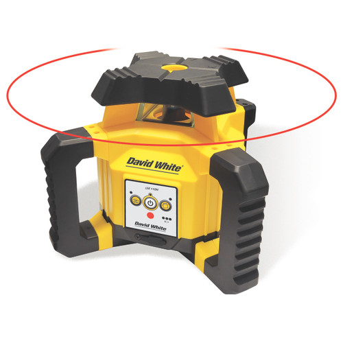 David White LM110H Horizontal Rotary Laser (47-LM110H) with LD120 Detector and Remote