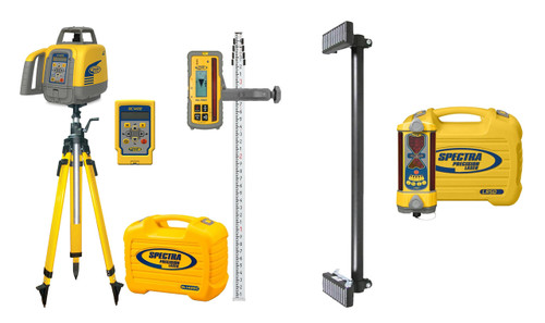 Spectra GL1425C-EXCAVATORMAXX-21 Complete Excavator Laser Package with LR50-MM Machine Receiver — Full Bundle View