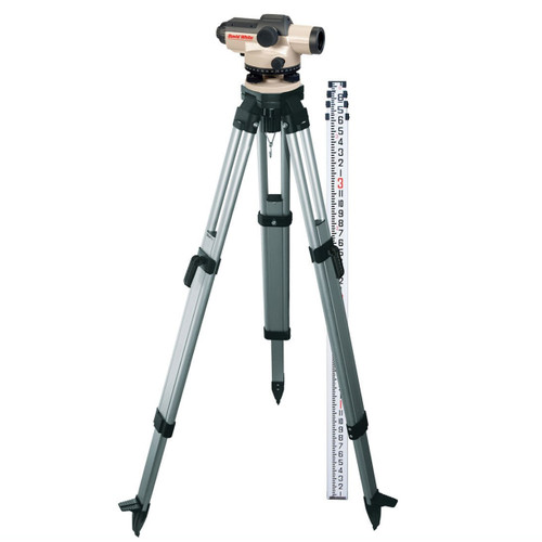 David White AL8-32 Automatic Level Package 32 Power 45-8932-1C INCHES Rod and Tripod