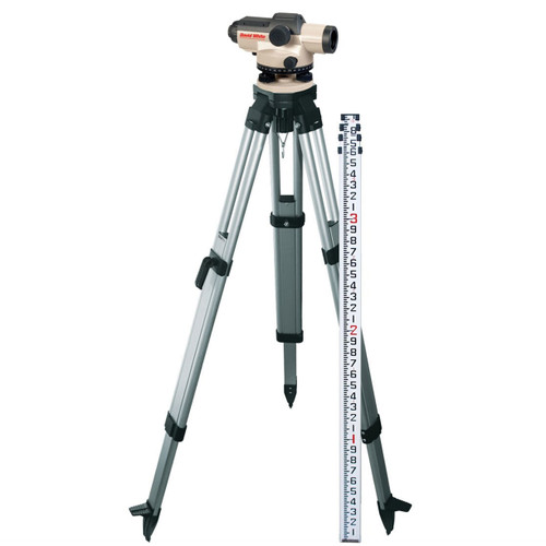 David White AL8-26 Automatic Level Package 26 Power 45-8926-1C INCHES Rod and Tripod