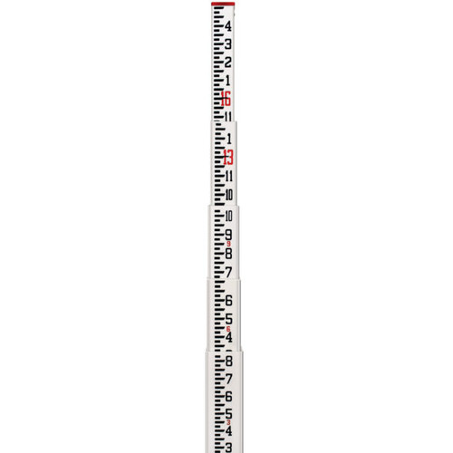 CR Series 13-foot leveling rod with graduations in inches Details about   Seco Rectangular 