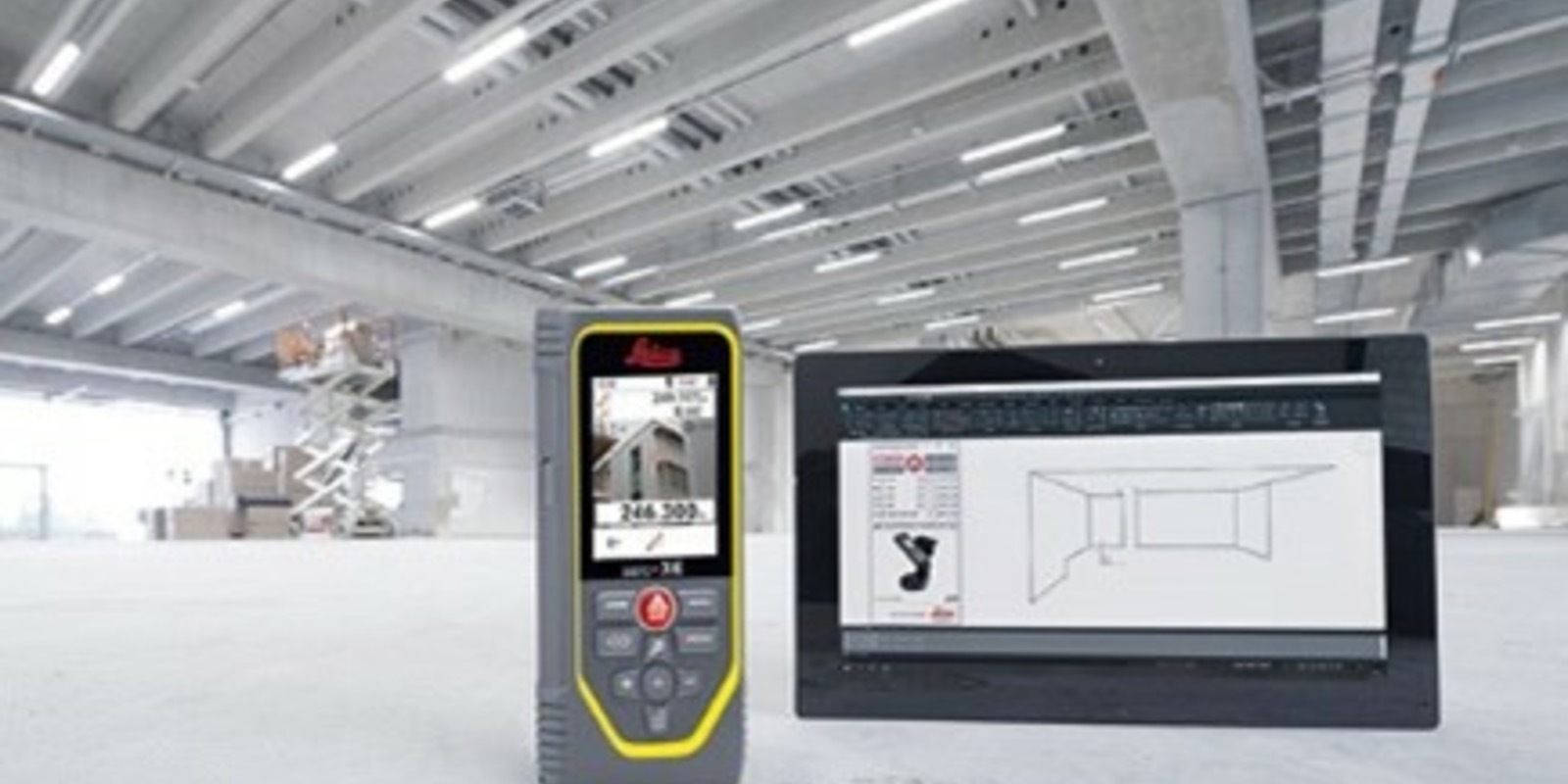 Leica DISTO X6 3D room model software laptop warehouse