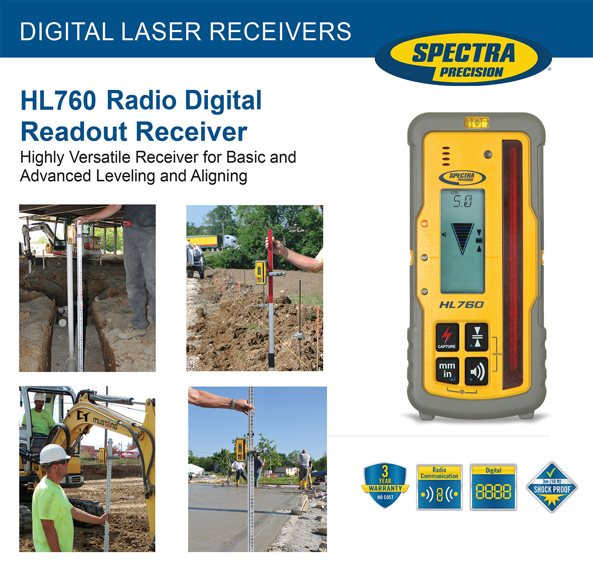 Spectra LL1505C-19S Manual Slope Laser Package with Deluxe