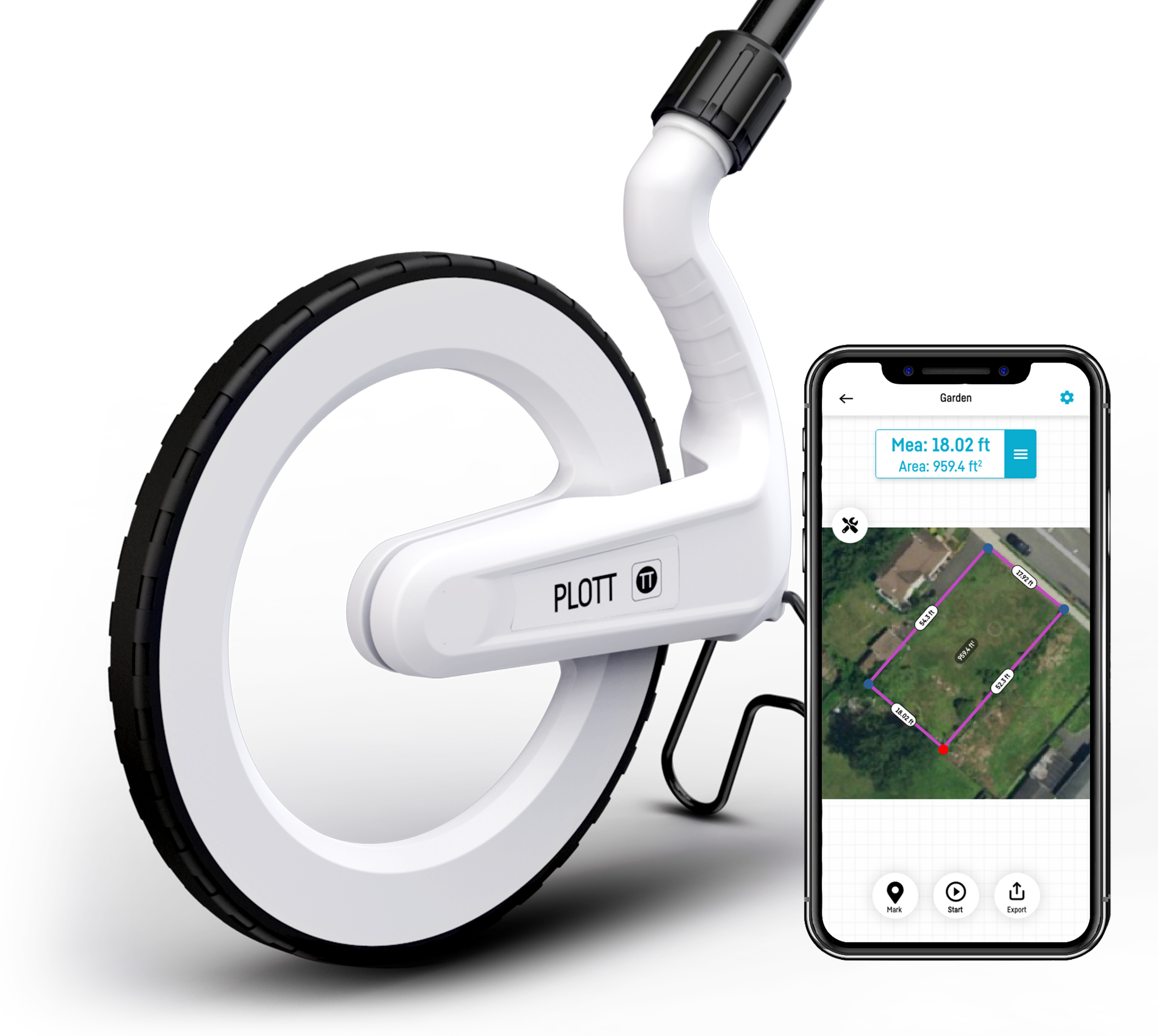 Measure Map Wheel Plott Carta Smart Digital Measuring Wheel | GPS Area Mapping ...
