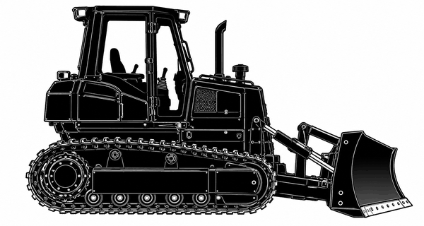 Smaller dozer silhouette: use a Spectra Precision LR30 or LR30W machine receiver for elevation display and lift control