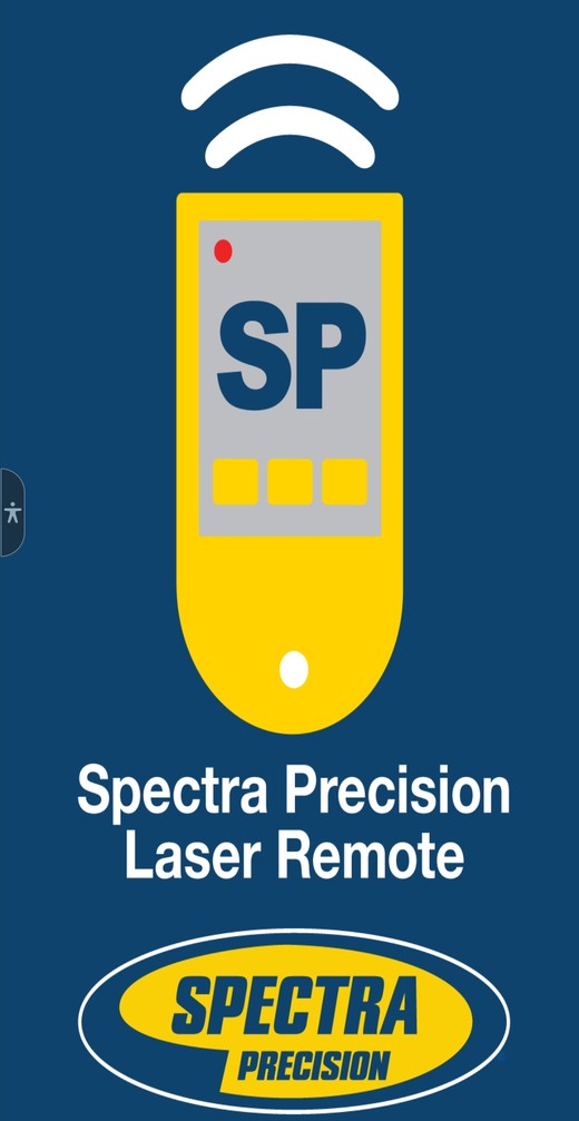 Spectra Precision Laser Remote app splash screen