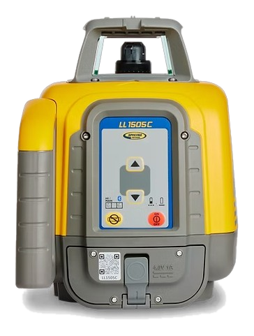 Spectra Precision LL1505C self-leveling horizontal rotary laser — red beam, manual slope, Bluetooth, IP66