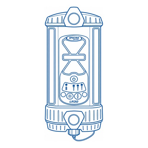 Line drawing of the Spectra LR30W machine receiver