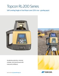 Topcon RL-200 Series Brochure cover