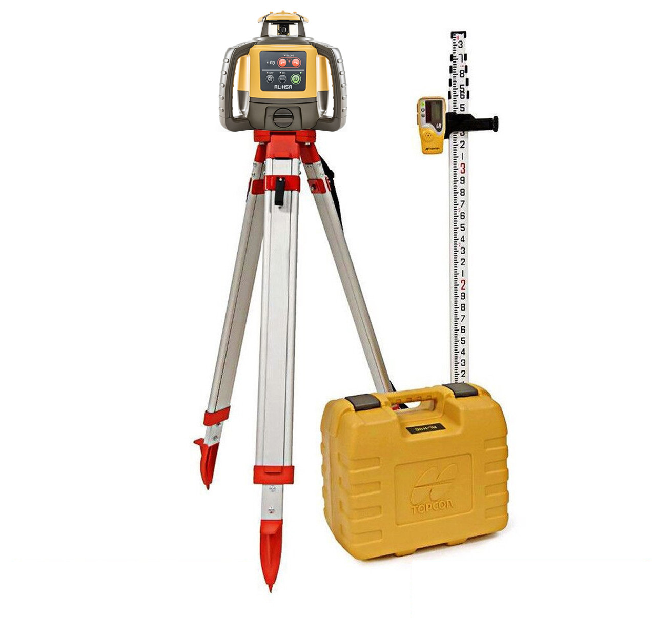 Topcon RL-H5A Self-Leveling Laser PS.DB2 Kit with LS-80L Receiver,  Measuring Rod 10ths and Tripod - 1021200-15-K1 (uses Alkaline Batteries) view 5