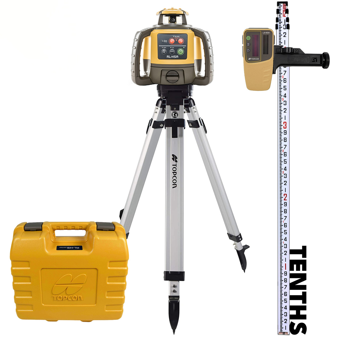 Topcon RL-H5A Self-Leveling Laser PS.DB2 Kit with…