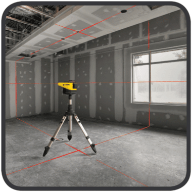 SitePro 27-LR430HDV Horizontal Rotary Laser Package with two 90° vertical rotating laser planes view 4