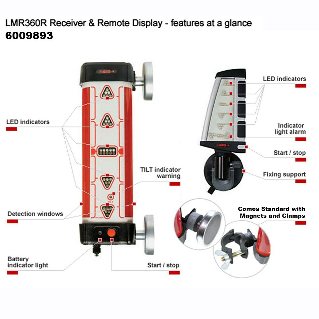 Leica LMR360R Wireless Laser Machine Display Receiver (NiMH) LMD360R Remote Display - 6009893 view 4
