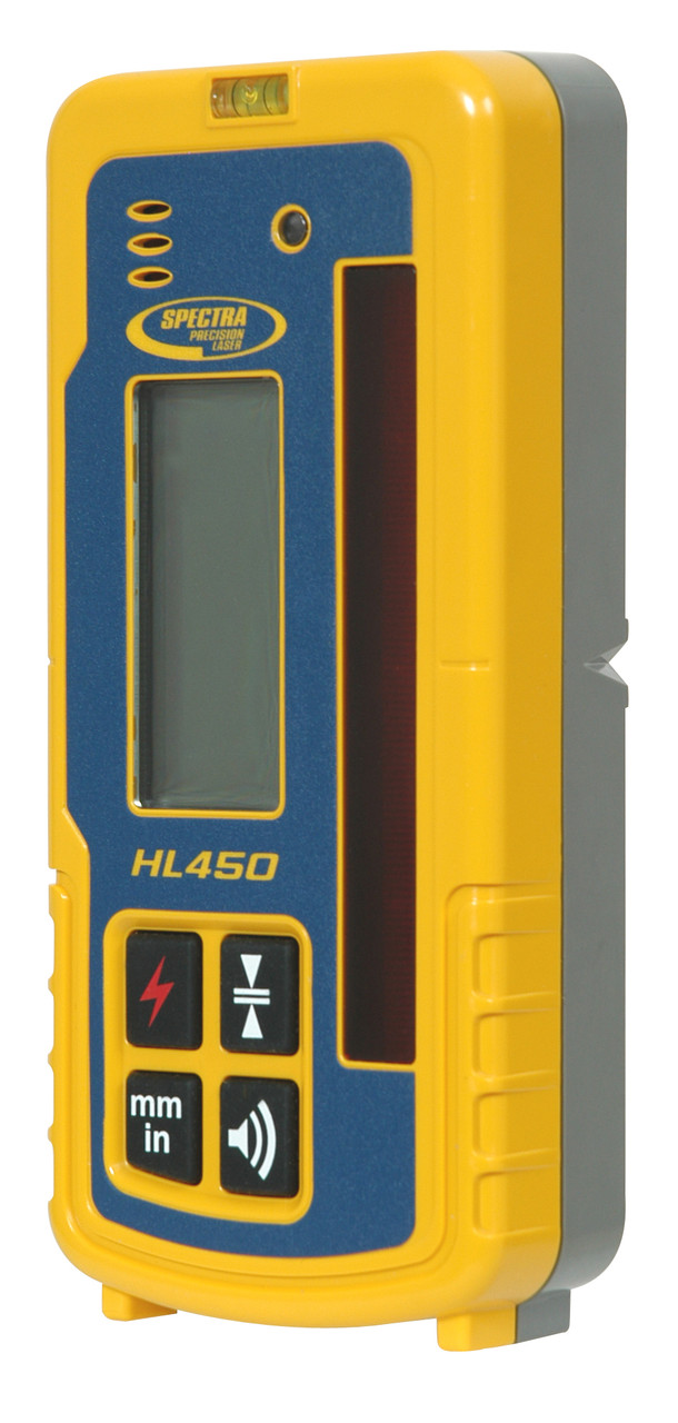Spectra HL450-BR front LCD showing a smart reading in quarter inches