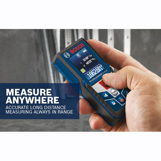 BOSCH GLM42 Laser Measure up to 135 Foot with Color Display view 3