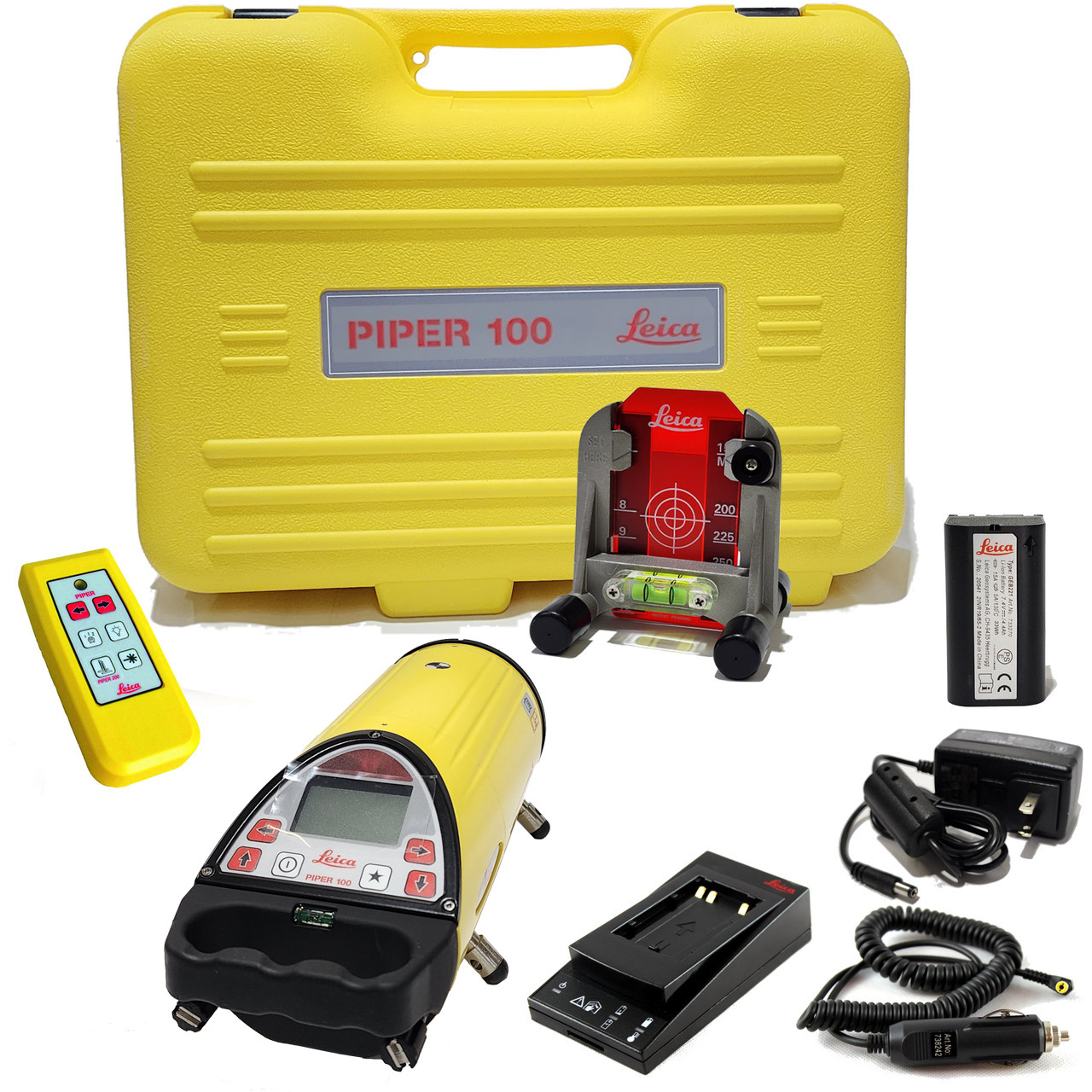 Leica Piper 100 Pipe Laser Package - Red Beam…