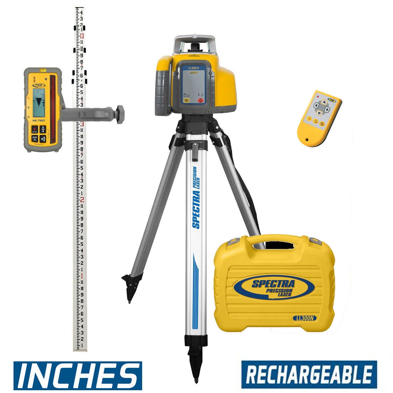 Spectra Precision LL300N-81 Laser Package w/ HR320 Receiver , HD
