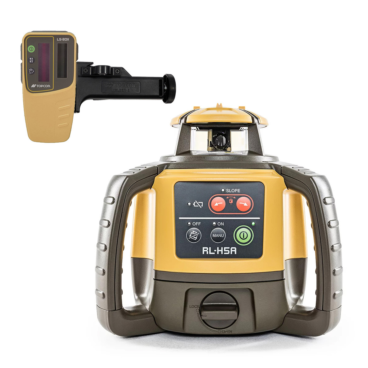 Topcon RL-H5A Self-Leveling Laser PS.RB Kit with LS-80X Receiver, Rechargeable Batteries, Measuring Rod INCHES and Tripod - 1035261-01 view 12